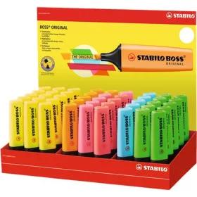   Szövegkiemelő display, 2-5 mm, STABILO BOSS, vegyes színek - 45db