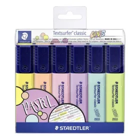   Szövegkiemelő készlet, 1-5 mm, STAEDTLER Textsurfer Classic Pastel 364 C, 6 különböző szín