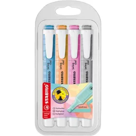   Szövegkiemelő készlet, 1-4 mm, STABILO Swing cool Pastel, 4 különböző szín