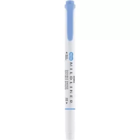   Szövegkiemelő, 1,0/3,5 mm, kétvégű ZEBRA Mildliner Cool & Refined kék