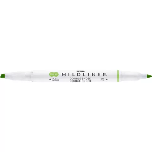 Szövegkiemelő, 1,0/3,5 mm, kétvégű ZEBRA Mildliner Cool & Refined zöld