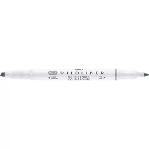 Szövegkiemelő, 1,0/3,5 mm, kétvégű ZEBRA Mildliner Cool & Refined szürke
