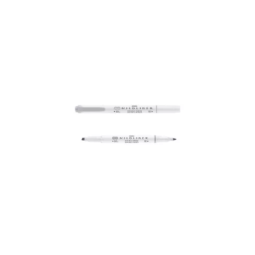 Szövegkiemelő, 1,0/3,5 mm, kétvégű ZEBRA Mildliner Cool & Refined szürke