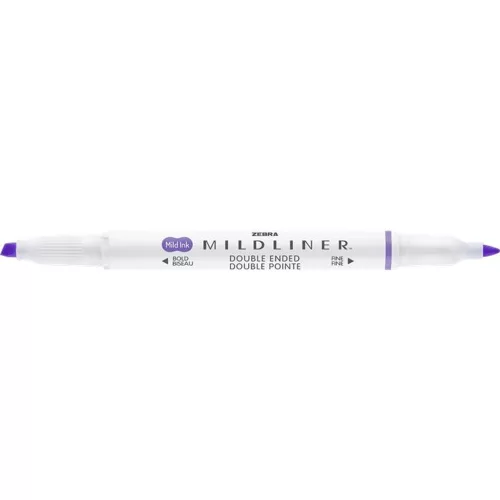 Szövegkiemelő, 1,0/3,5 mm, kétvégű ZEBRA Mildliner Cool & Refined lila