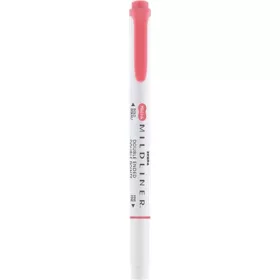   Szövegkiemelő, 1,0/3,5 mm, kétvégű ZEBRA Mildliner Cool & Refined piros
