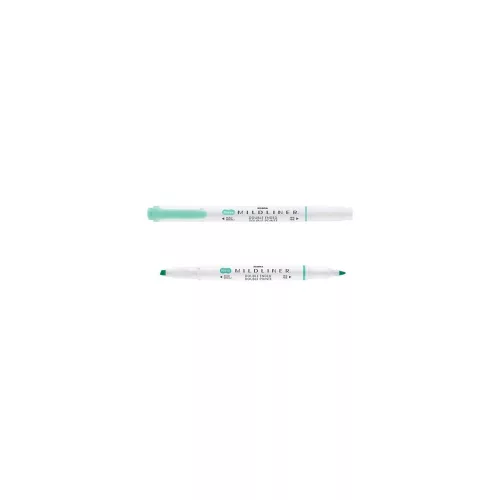Szövegkiemelő, 1,0/3,5 mm, kétvégű, ZEBRA Mildliner Fluorescent, türkiz