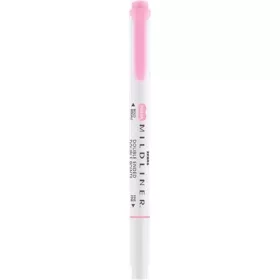   Szövegkiemelő, 1,0/3,5 mm, kétvégű, ZEBRA Mildliner Fluorescent, rózsaszín