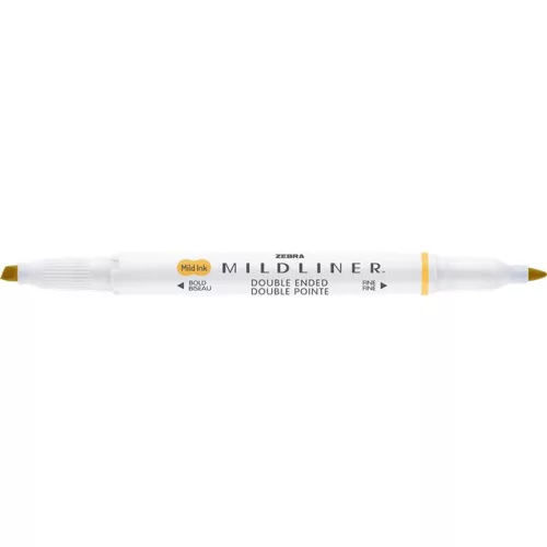 Szövegkiemelő, 1,0/3,5 mm, kétvégű, ZEBRA Mildliner Warm, arany