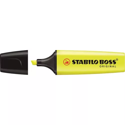 Szövegkiemelő, 2-5 mm, STABILO BOSS original, sárga