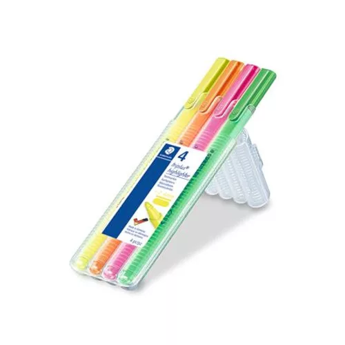 Szövegkiemelő készlet, 1-4 mm, STAEDTLER Triplus 362, 4 különböző szín