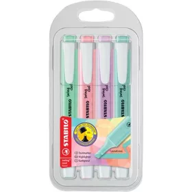  Szövegkiemelő készlet, 1-4 mm, STABILO Swing Cool Pastel, 4 különböző szín