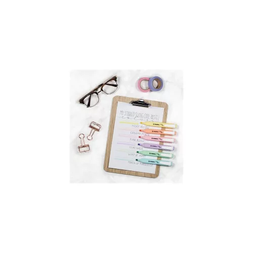 Szövegkiemelő készlet, 1-4 mm, STABILO Swing Cool Pastel, 6 különböző szín