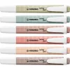 Szövegkiemelő készlet, 1-4 mm, STABILO Swing cool NatureCOLORS, 6 különböző szín