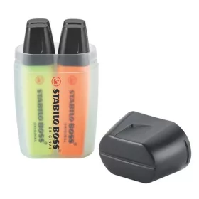   Szövegkiemelő készlet, 2-5 mm, STABILO Boss Big Box, 4 különböző szín