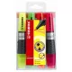 Szövegkiemelő készlet, 2-5 mm, STABILO Luminator, 4 különböző szín