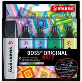   Szövegkiemelő készlet, 2-5 mm, STABILO BOSS original Arty, 5 hideg szín