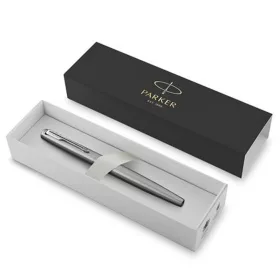   Töltőtoll, ezüst színű klip, ezüst színű tolltest, PARKER Royal Jotter