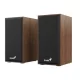 Hangszóró, 2.0, 6W, USB táp, fa burkolat, GENIUS "SP-HF180", barna