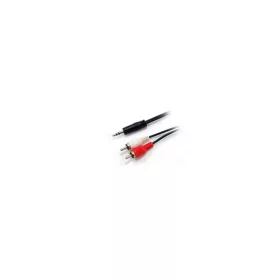 Audio kábel, 3,5 mm jack-2xRCA, 2,5 m, EQUIP