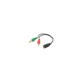 Audio elosztó kábel, 13 cm, 1 bemenet/2 kimenet, EQUIP