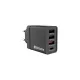 Hálózati töltő, 1xUSB-C PD (20W), USB-A QC 3.0, 2xUSB-A (10W), VERBATIM, fekete
