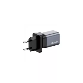   Hálózati töltő, 1xUSB-C PD (35W), USB-A QC 3.0, EU/UK/US, GaN, VERBATIM