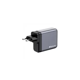   Hálózati töltő, 2xUSB-C PD (140W), USB-C PD (20W), USB-A QC 3.0, EU/UK/US, GaN, VERBATIM