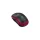 Egér, vezeték nélküli, optikai, közepes méret, USB, LOGITECH "M185", piros