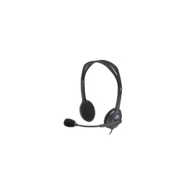   Fejhallgató, mikrofonnal, vezetékes, LOGITECH "H111", fekete