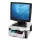 Monitorállvány, fiókkal, FELLOWES "Premium Plus", platinaszürke