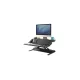 Ülő/álló munkaállomás, FELLOWES, "Lotus™ DX", fekete