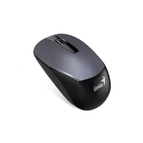   Egér, vezeték nélküli, optikai, normál méret, GENIUS "NX-7015" acél szürke