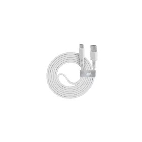   USB kábel, USB-USB-C, 1,2m, RIVACASE "PS6002", fehér