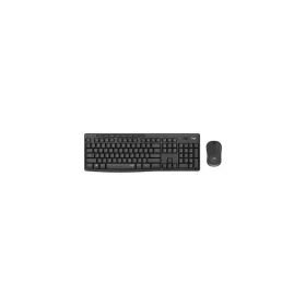   Egér- és billentyűzet készlet, vezeték nélküli, USB, LOGITECH, "MK295", grafitszürke