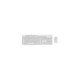   Egér- és billentyűzet készlet, vezeték nélküli, USB, LOGITECH, "MK295", piszkosfehér