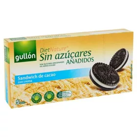   Keksz, édesítőszerrel, 210 g, GULLÓN, kakaós, krém töltelékkel