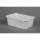 Ételtároló doboz, műanyag, szögletes, mikrózható, 0 ml, 50 db, "Varia", fehér