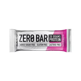   Fehérjeszelet, gluténmentes, 50g, BIOTECH USA "Zero Bar", csokoládé-marcipán