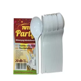   Kávéskanál, többször használatos, 20 db, TUTI "Party"