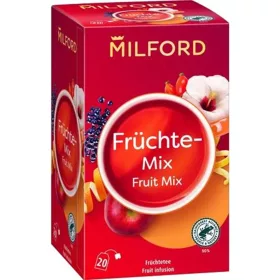   Gyümölcstea, 20x2,5 g, MILFORD "Fruitmix", vegyes gyümölcs