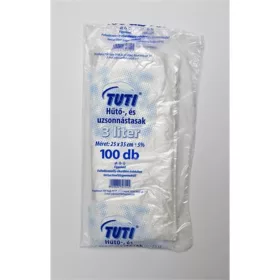 Hűtő- és uzsonnástasak, 3 l, TUTI - 100db