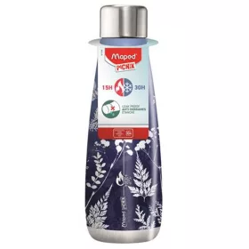   Termosz, duplafalú, 500 ml, rozsdamentes acél, MAPED PICNIK "Concept Adult", kéknyomatos