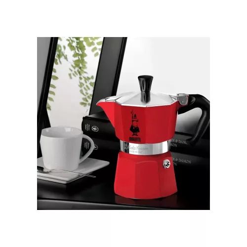 BIALETTI MOKA EXPRESS kotyogós kávéfőző 6 adag PIROS