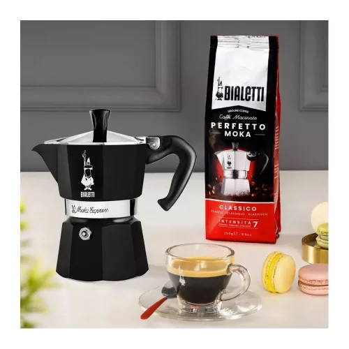 BIALETTI MOKA EXPRESS kotyogós kávéfőző 3 adag FEKETE