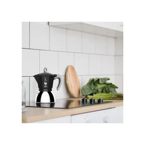 BIALETTI MOKA INDUCTION kotyogós kávéfőző 4 adag FEKETE