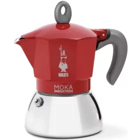 BIALETTI MOKA INDUCTION kotyogós kávéfőző 4 adag PIROS