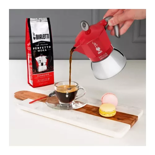 BIALETTI MOKA INDUCTION kotyogós kávéfőző 4 adag PIROS