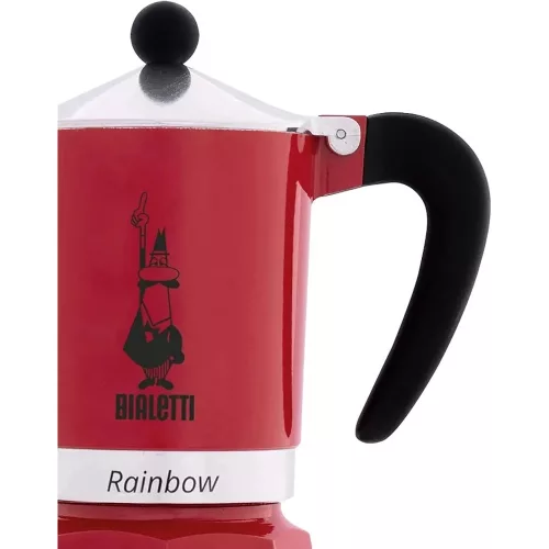 BIALETTI RAINBOW kotyogós kávéfőző 1 adag PIROS