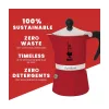 BIALETTI RAINBOW kotyogós kávéfőző 3 adag PIROS