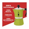 BIALETTI RAINBOW kotyogós kávéfőző 3 adag ZÖLD